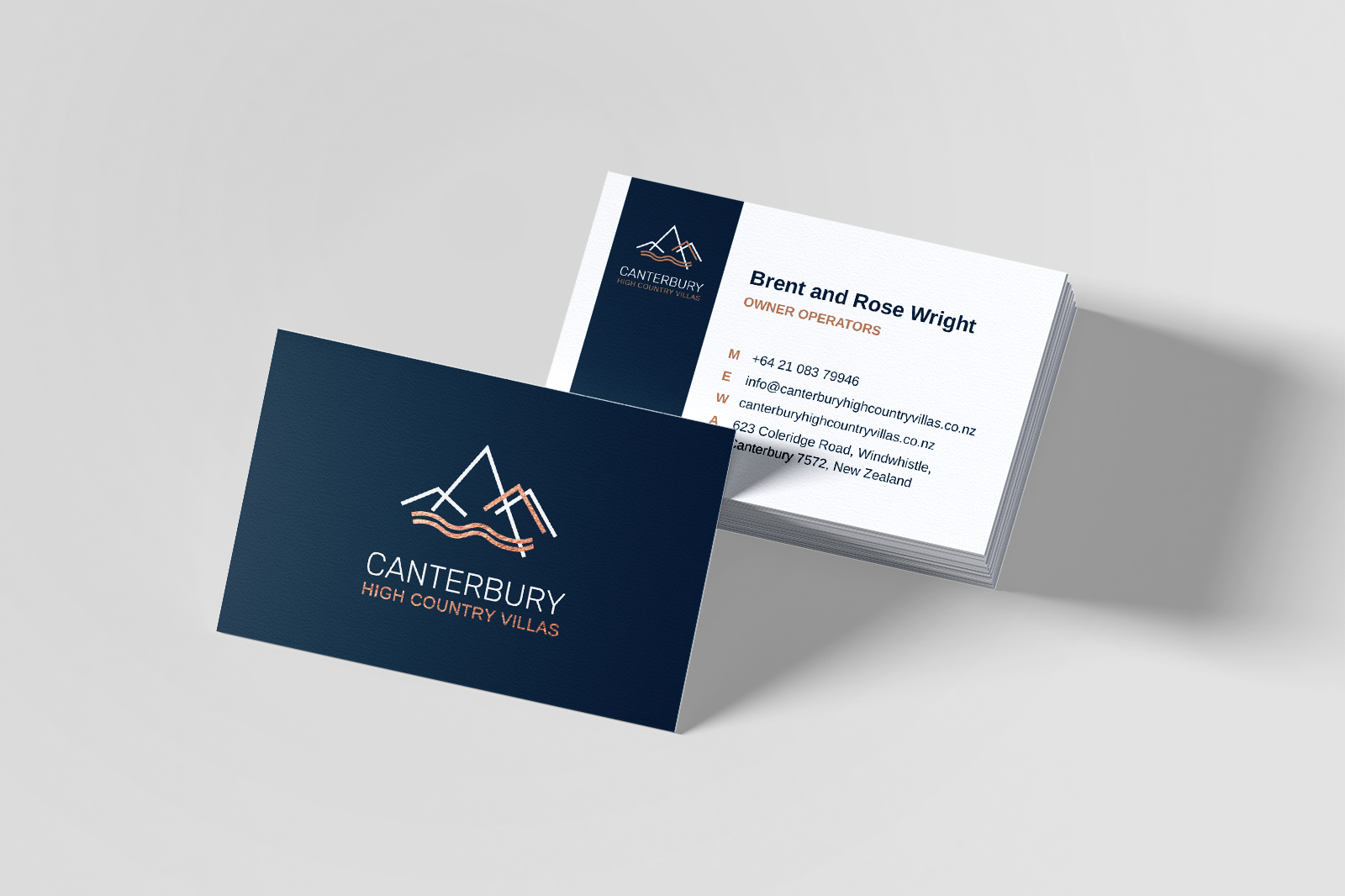 Canterbury Villas Brand Identity Design and Print Design by Oath Creative - Business Cards